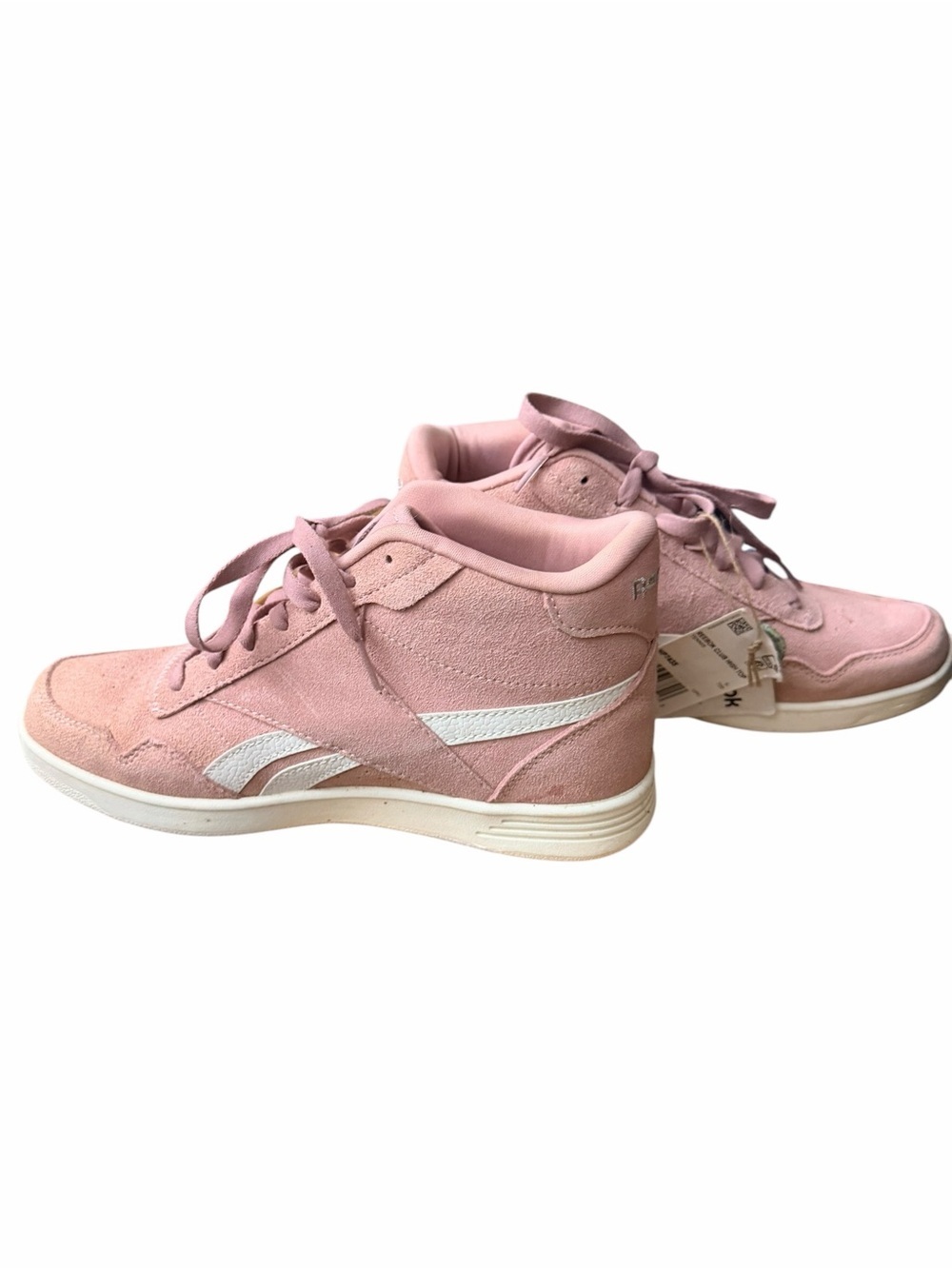 Reebok Women’s Blush Pink Suede High-Top Sneakers - Picture 5 of 5